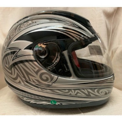 Casque Fulmer avec visière gris argenté et noir...