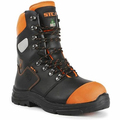 Bottes de sécurité en cuir pour scie à chaine...