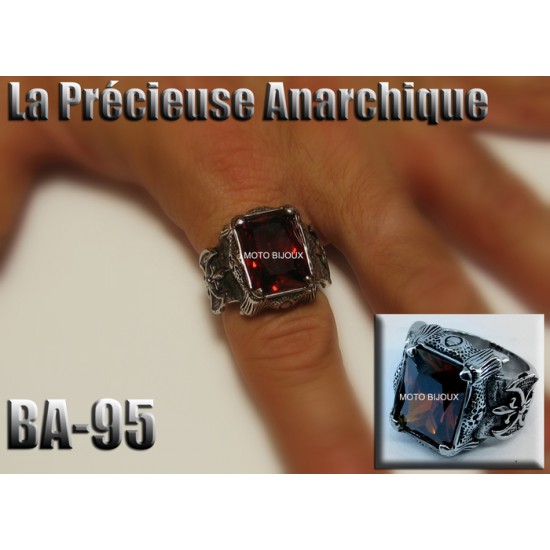 Ba-095, Bague La Précieuse Anarchique acier...