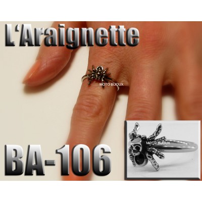 Ba-106, Bague L'Araignette acier inoxidable