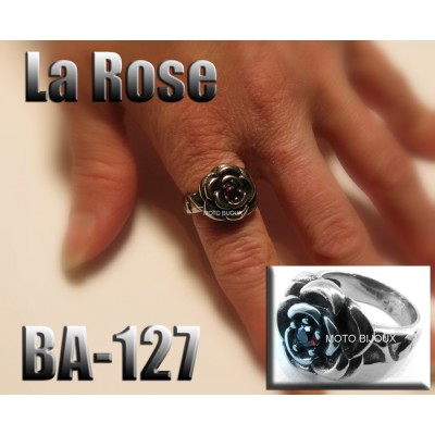 Ba-127, Bague La Rose acier inoxidable