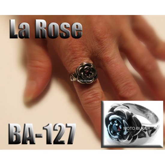 Ba-127, Bague La Rose acier inoxidable