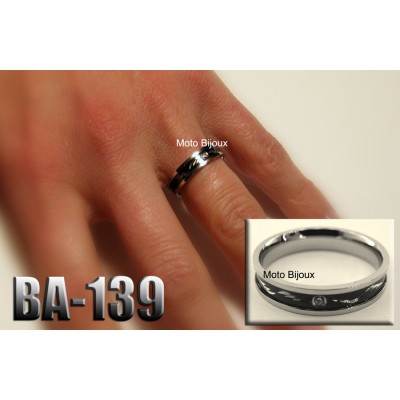 Ba-139, Bague Classique pour femme acier...