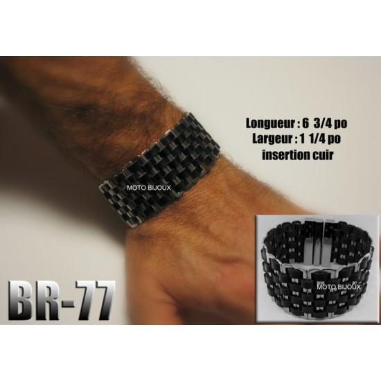 Br-077, Bracelet  acier inoxidable « stainless...