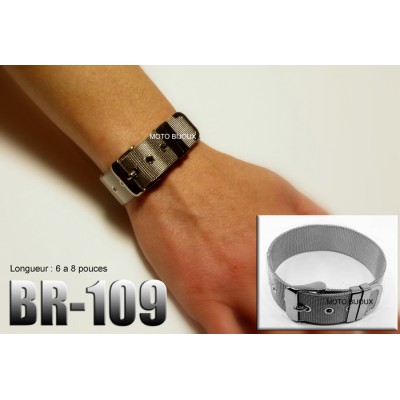 Br-109, Bracelet  Ceinture acier inoxidable «...