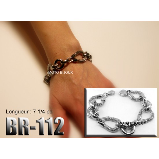 Br-112, Bracelet  acier inoxidable « stainless...