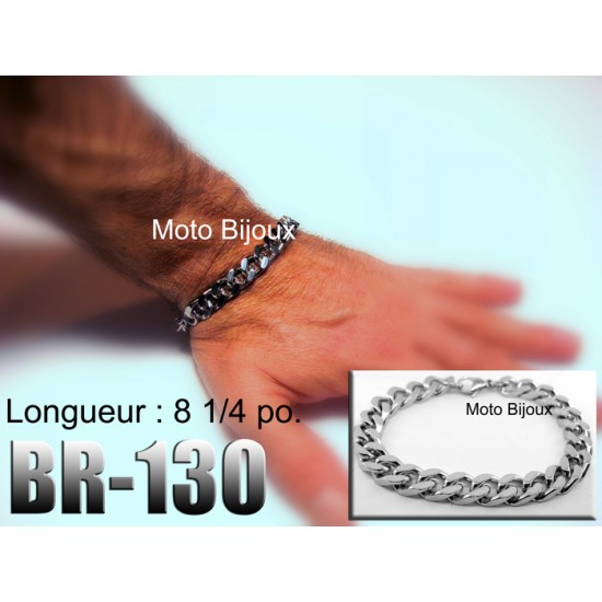 Br-130, Bracelet classique, acier inoxidable «...