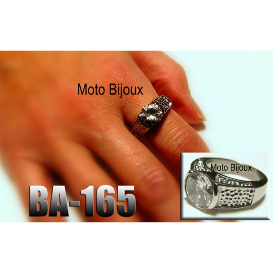 Ba-165, Bague Classique pour femme acier...