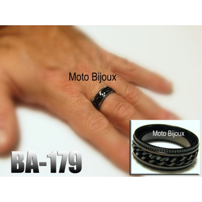 Ba-179, Bague Moderne pour homme acier inoxidable...