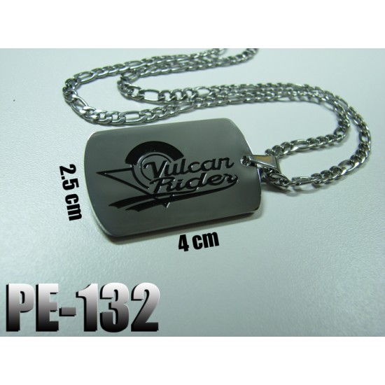 Pe-132, Vulcan Rider , Acier inoxidable ( Stainless Steel ) "CHAINE NON INCLUSE"