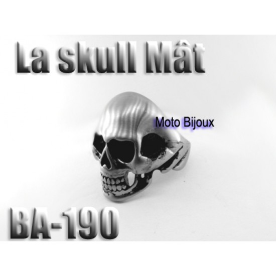 Ba-190 La Skull Mât, acier inoxidable