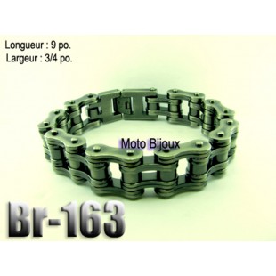 Br-163 bracelet chaîne vintage ,acier inoxidable...