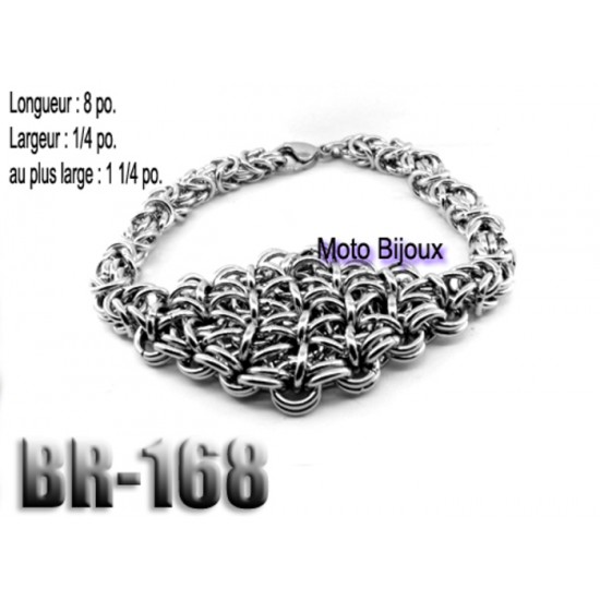 Br-168, Bracelet  acier inoxidable « stainless steel » 