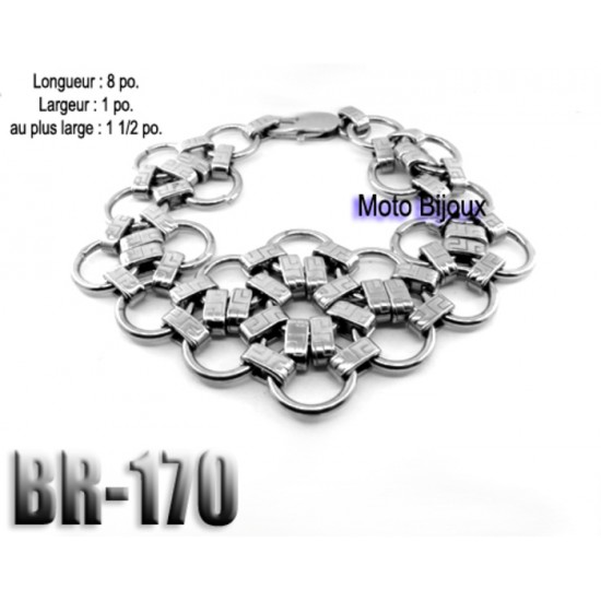 Br-170, Bracelet  acier inoxidable « stainless steel » 