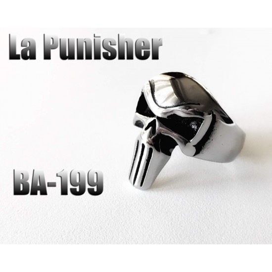 Ba-199, Bague La Punisher acier inoxidable