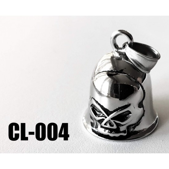 CL-004 cloche protectrice (Guardian Bell) willy skull, acier inoxidable (Stainless Steel)