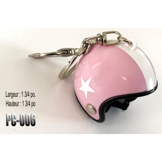 Pc-006, Porte Clés Casque Moto rose