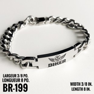 Br-199, petit Bracelet 100% Biker,« stainless...