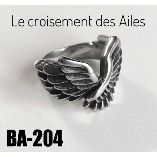 Ba-204, Bague Le Croisement des Ailes, acier...