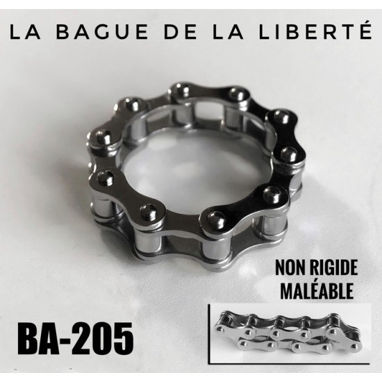 Ba-205, Bague La Liberté, maléable,acier...