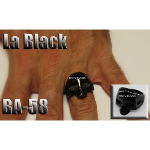 Ba-058, Bague tête de mort La Black acier...