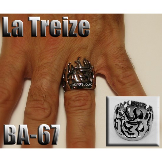 Ba-067, Bague La Treize 13 inoxidable