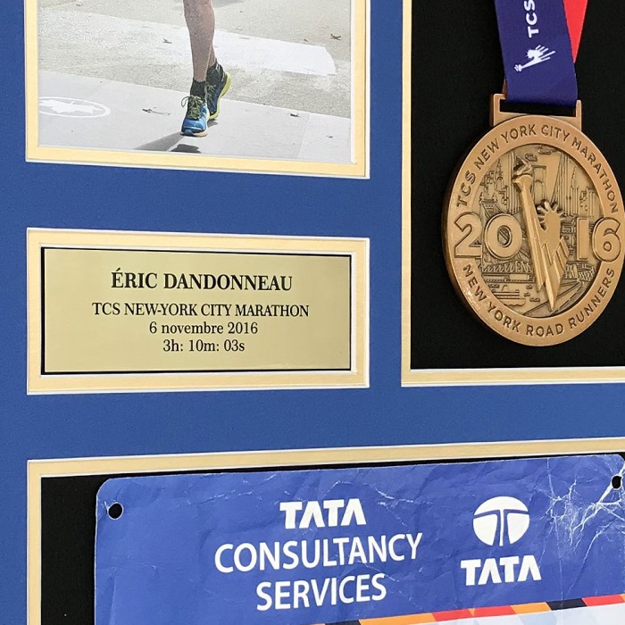 Cadre d'affichage de médaille de marathon en bois, cadre photo pour porte- médaille, vitrine de