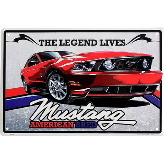 Enseigne métal Mustang légend