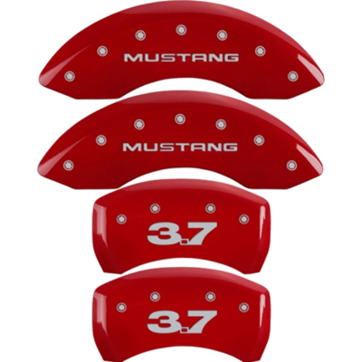 MGP Couvre Etrier Rouge logo Mustang 3.7 2011-2014...