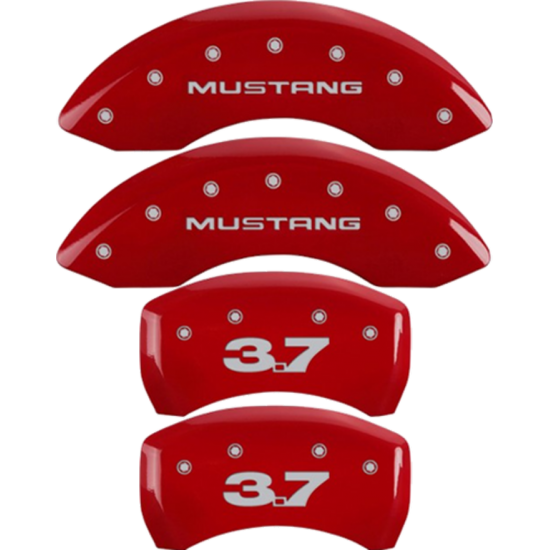 MGP Couvre Etrier Rouge logo Mustang 3.7 2011-2014 Mustang V6