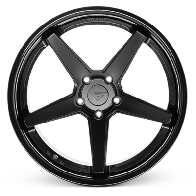 Ferrada FR3 Mags noir mat avec lèvre noire lustré Mustang GT/V6/EcoBoost 2005-2024 + Brembo