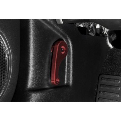 Steeda Levier de Capot Billet Aluminium Rouge 2015-2023 Mustang