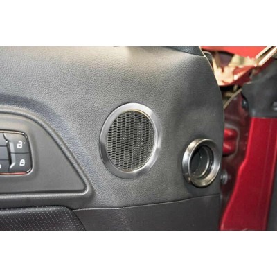ACC Contour de Haut Parleur en Stainless Polis 2015-2023 Mustang paire