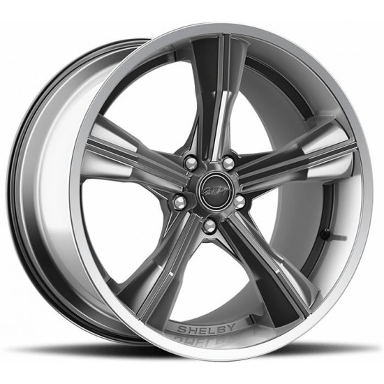 Carroll Shelby Mag CS11 Argent Lustré 20'' x 11'' 2005-2014 Mustang GT/V6/GT500 + 2015-2025 Mustang GT/V6/EcoBoost/BULLITT/MACH1 arriere 