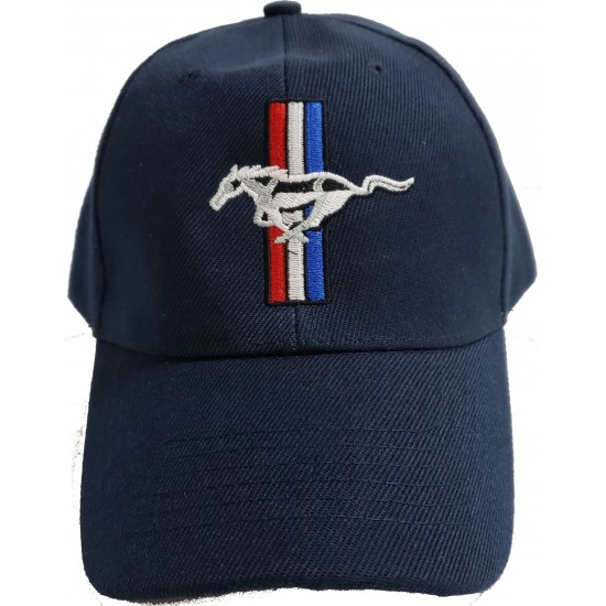 Casquette Enfant Bleu Marin Cheval + Barres