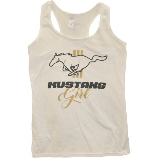 Camisole Femme Blanc Mustang Girl 