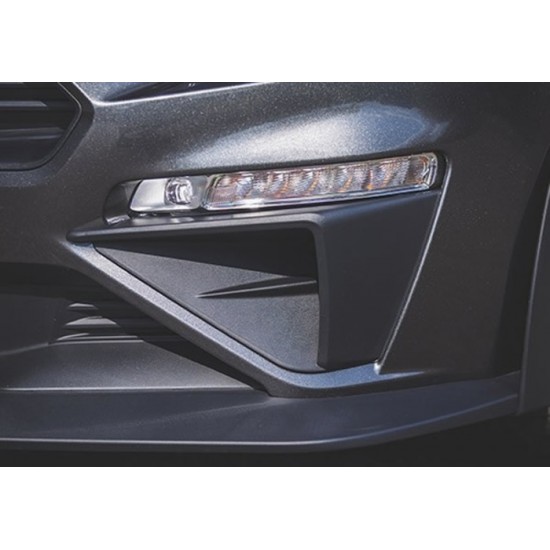 Roush Pochettes de Pare Choc avant Noir texturé 2018-2023 Mustang GT/EcoBoost