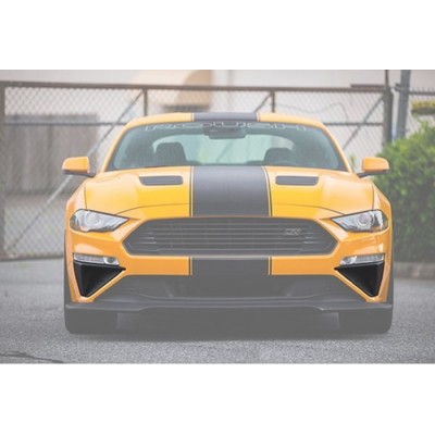 Roush Pochettes de Pare Choc avant Noir texturé 2018-2023 Mustang GT/EcoBoost