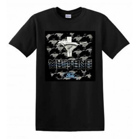 T-Shirt Homme Noir Mustang Triple Threat