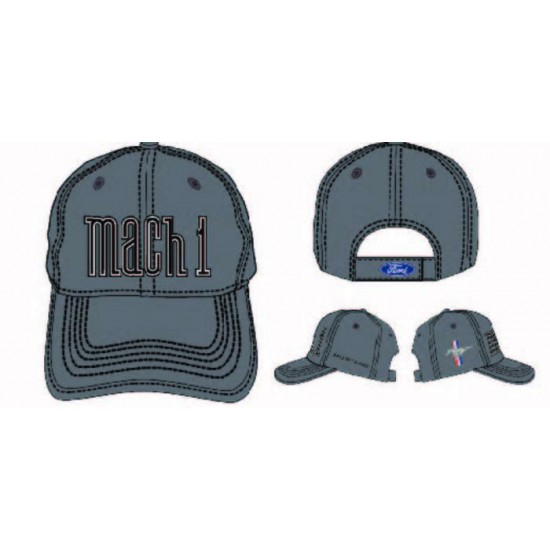 DCI Casquette Mustang MACH 1 Gris