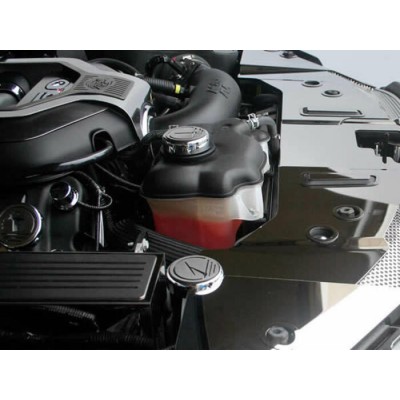 ACC Couvre Bouchon Huile - Eau - Friens & Lave Vitre 4pcs Chromé 2011-2014 Mustang GT/V6