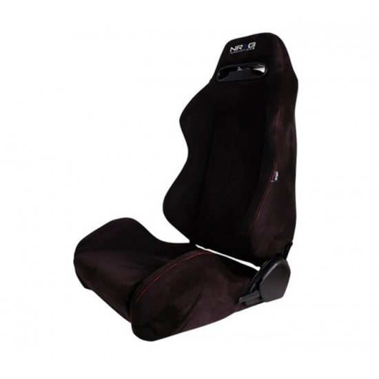 NRG Bancs de Course Inclinable Type-R Suede Noir...