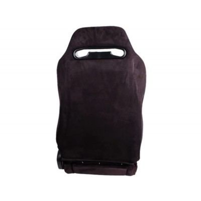 NRG Bancs de Course Inclinable Type-R Suede Noir Couture Rouge paire