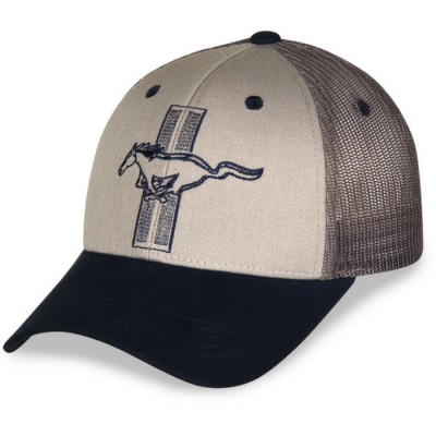 CFS Casquetee Mustang Barres + Pony Gris/Bleu CFS Casquetee Mustang Barres + Pony Gris/Bleu