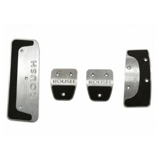Roush Ensemble de Pedales 4pcs en Aluminium 2015-2023 Mustang avec Transmission Manuel 