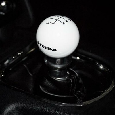 Steeda Boule de Shifter Blanc 2015-2023 Mustang...