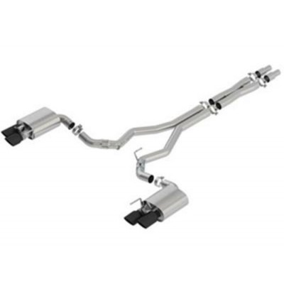 Borla ATAK Cat-Back avec Embouts Noir pour Mustang...