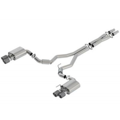 Borla S-Type Cat-Back Exhaust avec Embouts Fibre...