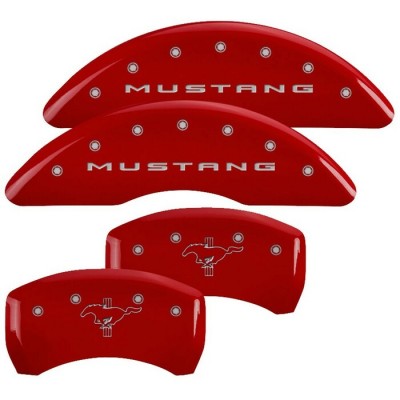 MGP Couvre Etriers Rouge Logo Mustang avant -...