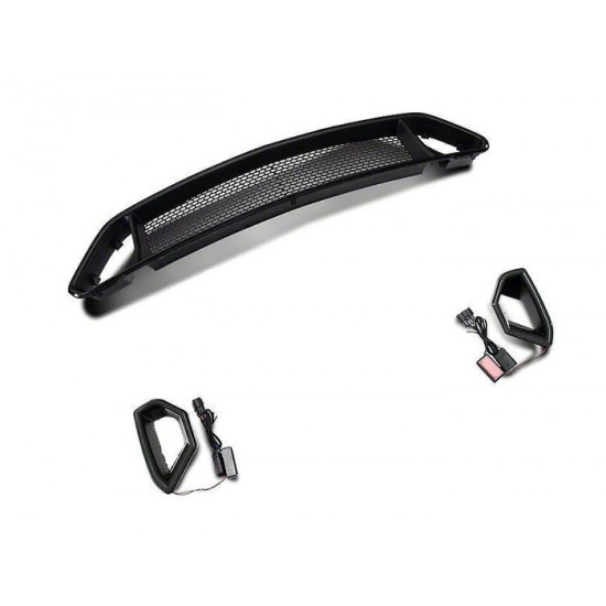 RTR Grille du haut avec Lumiere au DEL 2018-2023 Mustang GT/EcoBoost